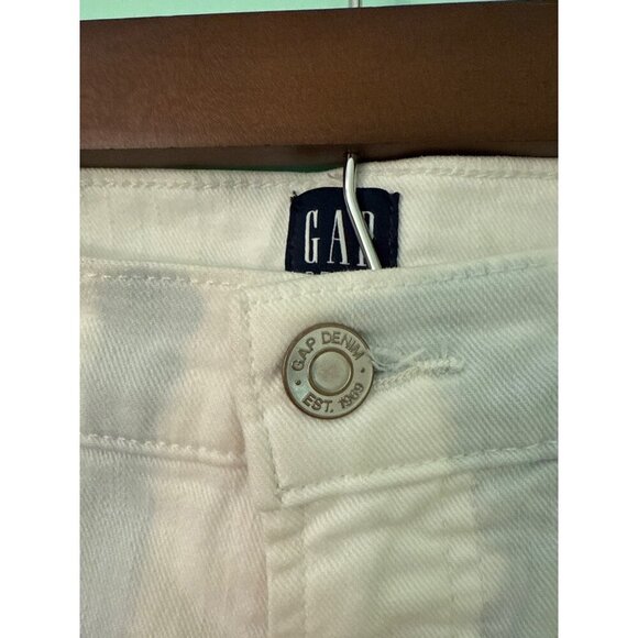 Gap Denim Womens Tie-Dye White & Light Blue True Skinny Jeans Size 10/30 - Picture 2 of 10